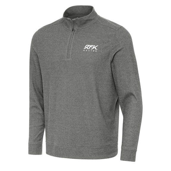 Subtle 1/4 Zip Pullover Direct to Film-Antigua Heather Black Roush Fenway Keselowski Racing