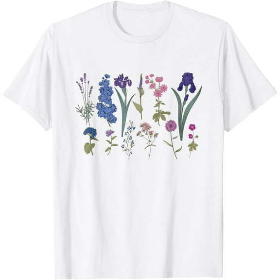 Subtle Bisexual Pride LGBT Month Wildflowers Rainbow Flowers T-Shirt Tops Tee