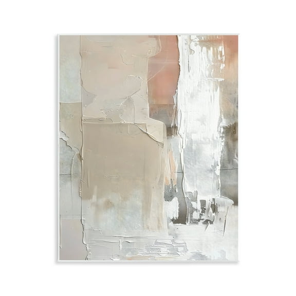 Stupell Industries Subtle Blush Abstract Wall Plaque Art, design by Riley B