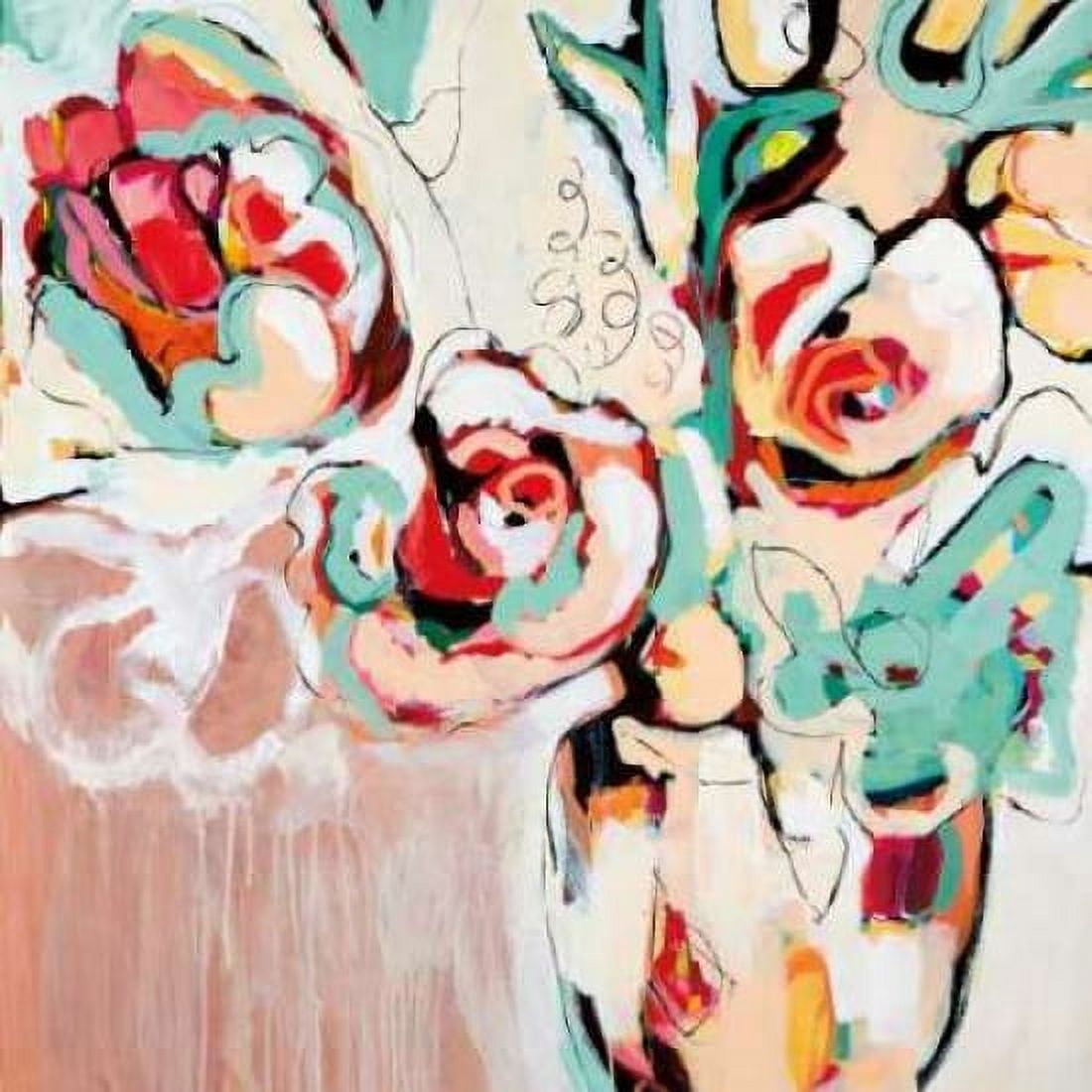 Subtle Flourish Canvas Art - Angela Maritz (24 x 24)