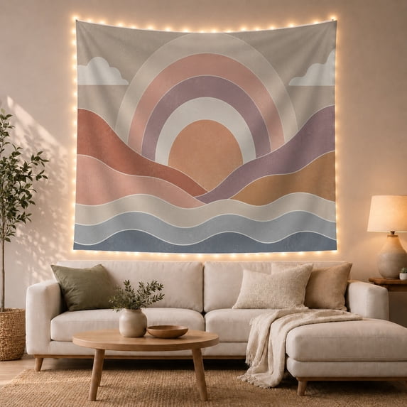 Subtle Grainy Texture With Throughout Modern Flat Layered, Mystical Fantasy for Space Lovers, Galaxy Room Decor, Valentine's Day Gift, Tapestry Wall Hanging for Bedroom and Dorm
