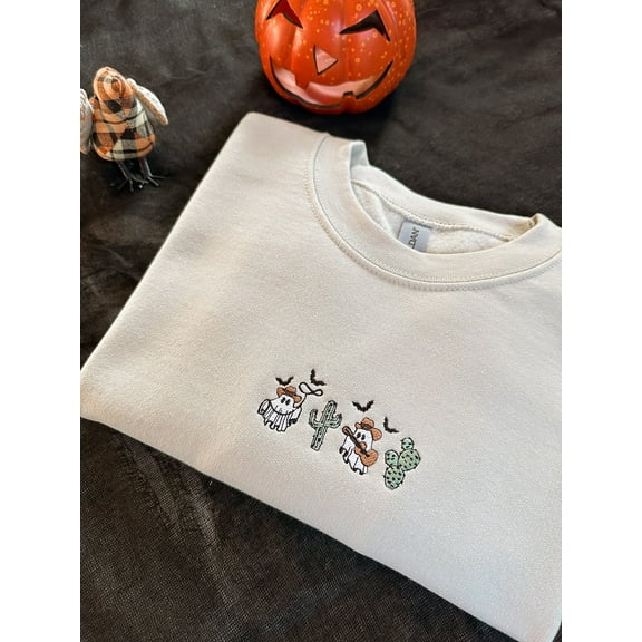 Subtle Halloween Embroidered Crewneck