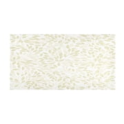 Subtle Leaf Pattern 39x20 Bath Mat Carpet, Absorbent and Non-Slip for Kitchen or Bathroom, Quick-Drying