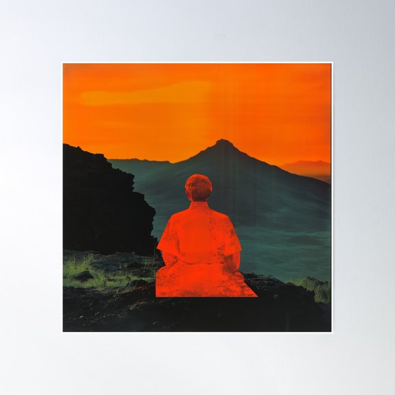 Subtle Peace Poster Wall Art, Modern Wall Decor, 24x24 UNFRAMED