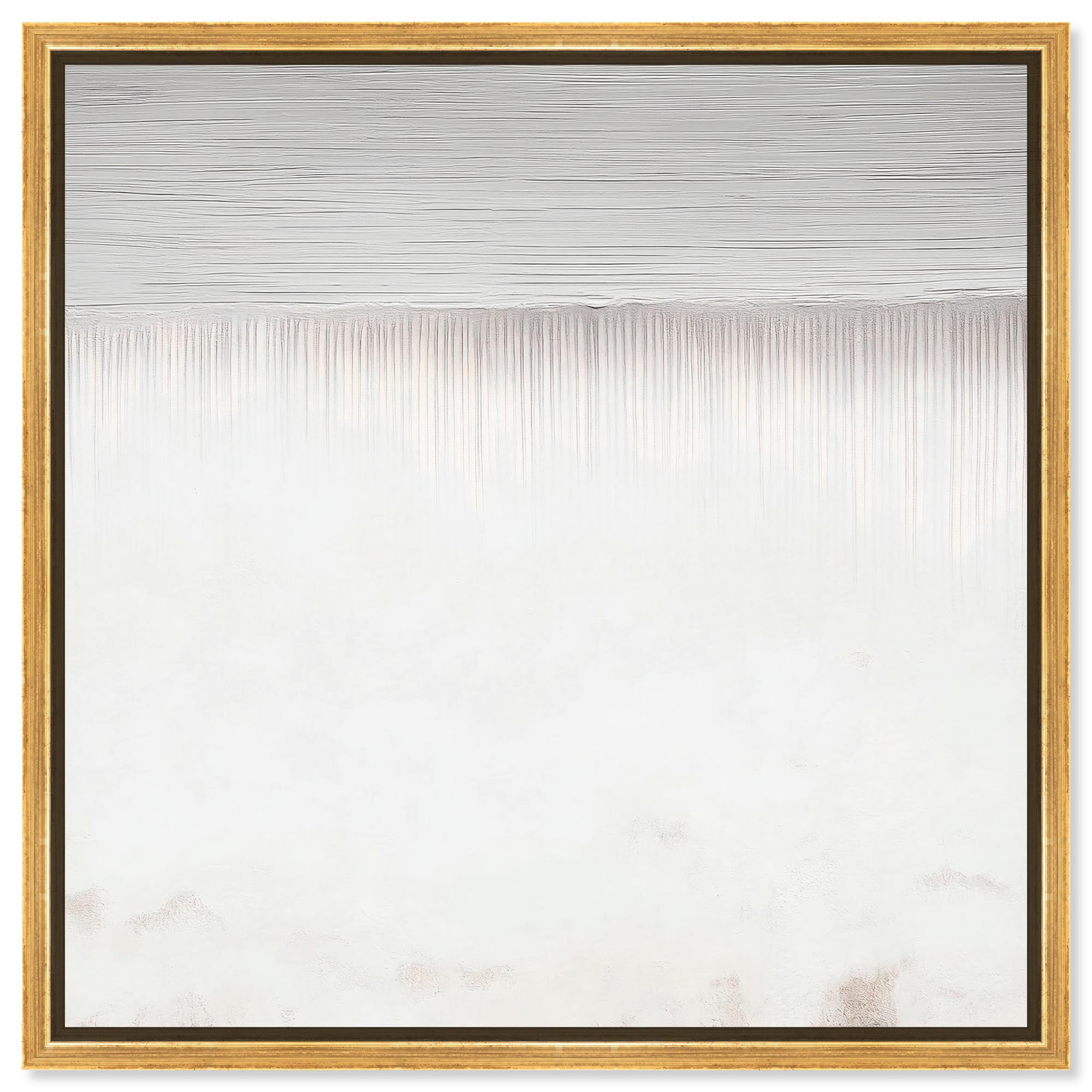 Subtle Transitions Canvas Minimalist Abstract by Art Remedy, Gold Frame ...