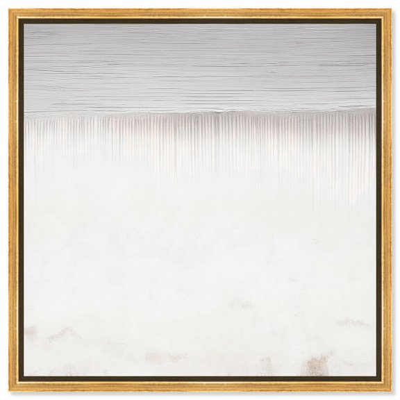 Subtle Transitions Canvas Minimalist Abstract by Art Remedy, Gold Frame, 40" x 40"