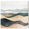 thumbnail image 1 of Subtle Wavy Abstract Canvas Fall Abstract Art by Art Remedy, Gallery Wrapped, 12" x 12", 1 of 7