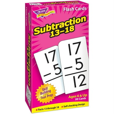 Subtraction 13-18 Skill Drill Flash Cards | Bundle of 5