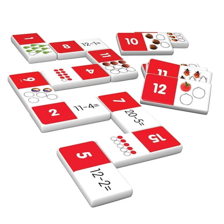 Fun Express Subtraction Dominoes Set - 28 Pieces