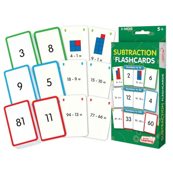 Junior Learning Subtraction Flashcards