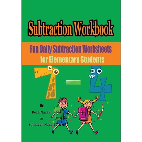 Subtraction Workbook: Fun Daily Subtraction Worksheets for Elementary Students, (Paperback)