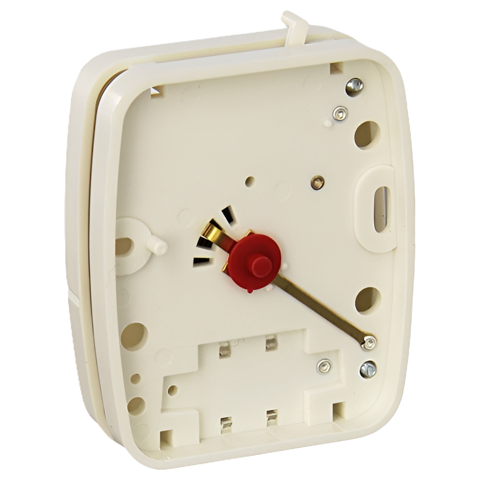 White Millivolt Single-Stage Wall Thermostat with Mounting Hardware