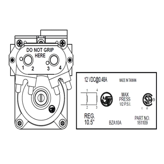 Suburban Mfg 521073 Seven Universe APPLIANCE COMPONENTS RV