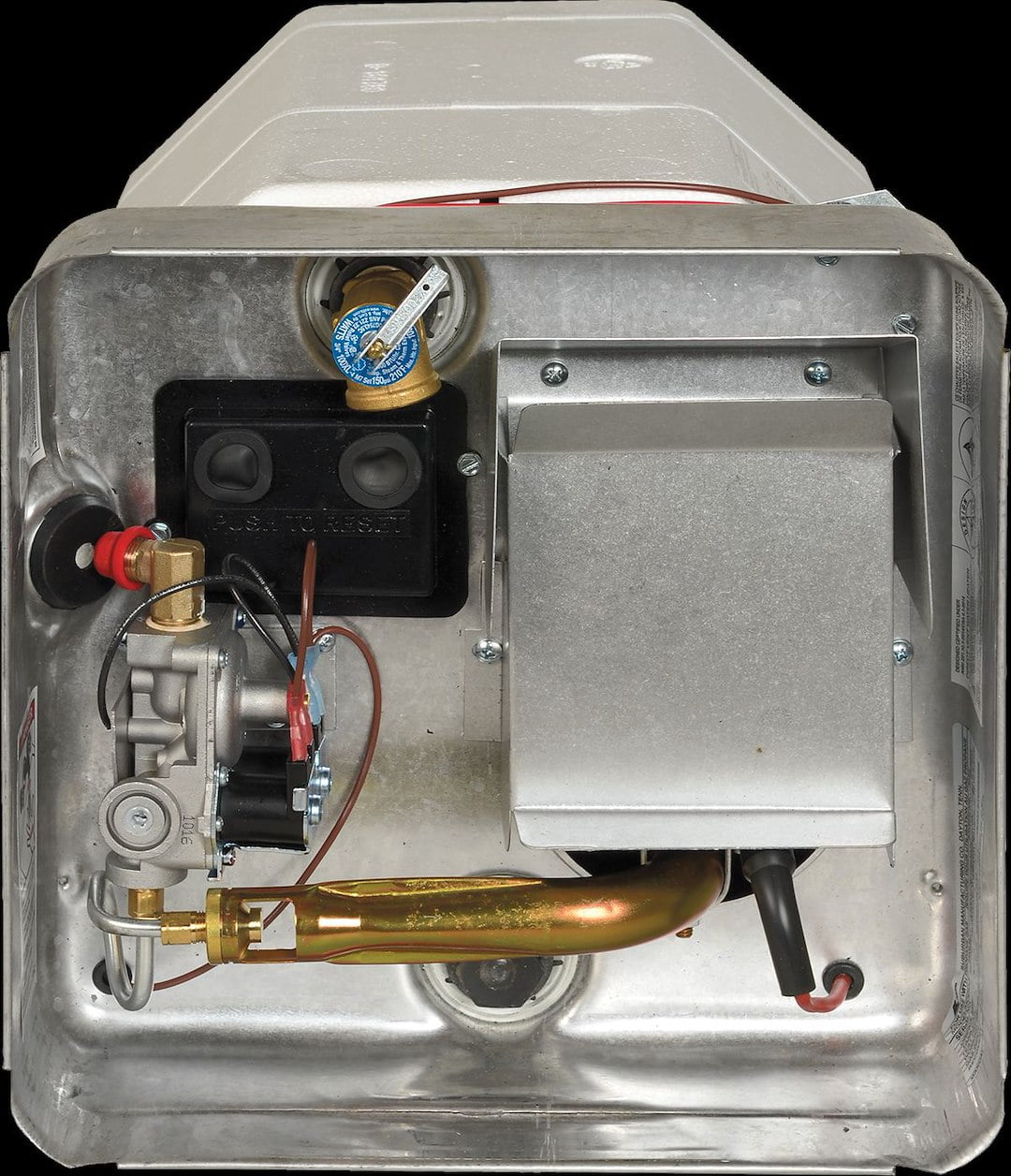 Suburban Gas Water Heater, 10 Gal Capacity with Direct Spark Ignition, Porcelain-lined Steel