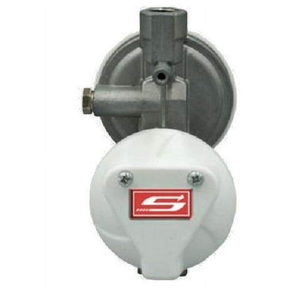 Suburban LP-R524V Vertical Propane Regulator With Shut Off Valve, 1/4" Female NPT x 3/8" Female NPT, 160K BTU