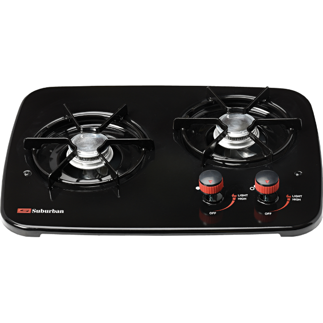 Suburban Manufacturing 3070ABK SDN2U RV Top for SDN2 DropIn Cooktop, Black