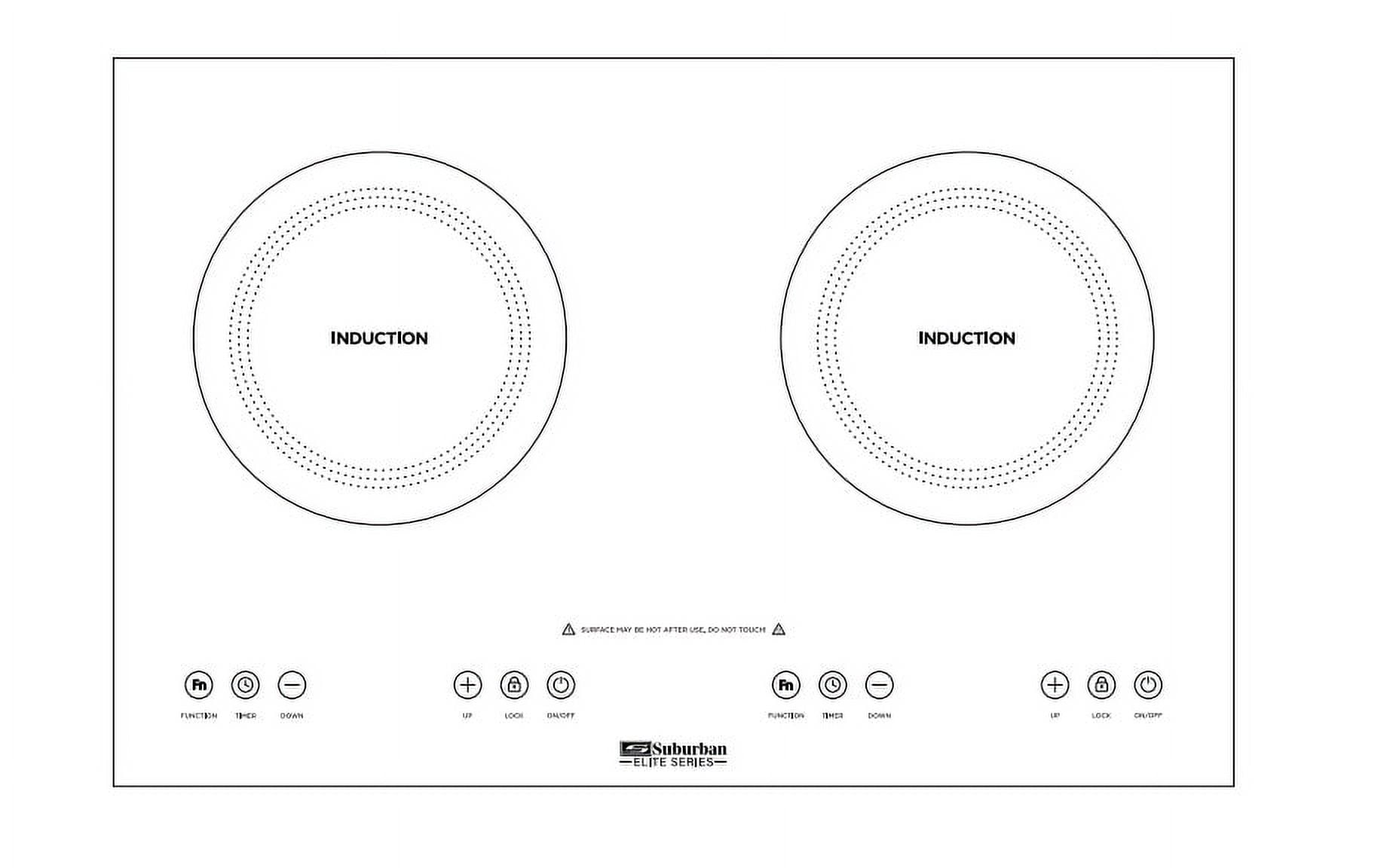 SUBURBAN DOUBLE ELEMENT COOKTOP