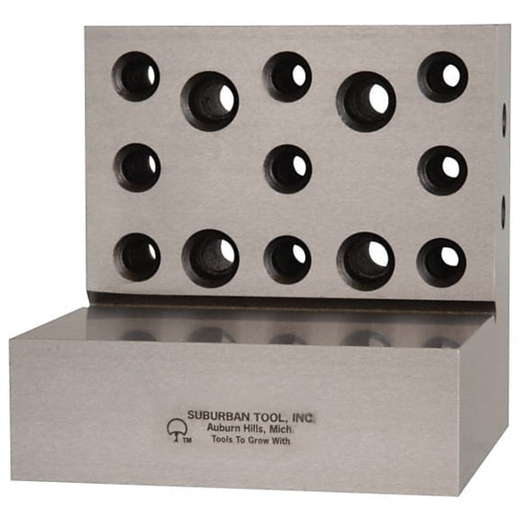 Suburban Tool 4" Wide x 4" Deep x 4" High Steel Precision-Ground Angle Plate