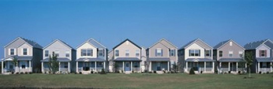 Suburban housing development Joliet IL USA Canvas Art - Panoramic Images (18 x 6)