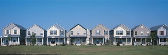 Suburban housing development Joliet IL USA Canvas Art - Panoramic Images (36 x 12)