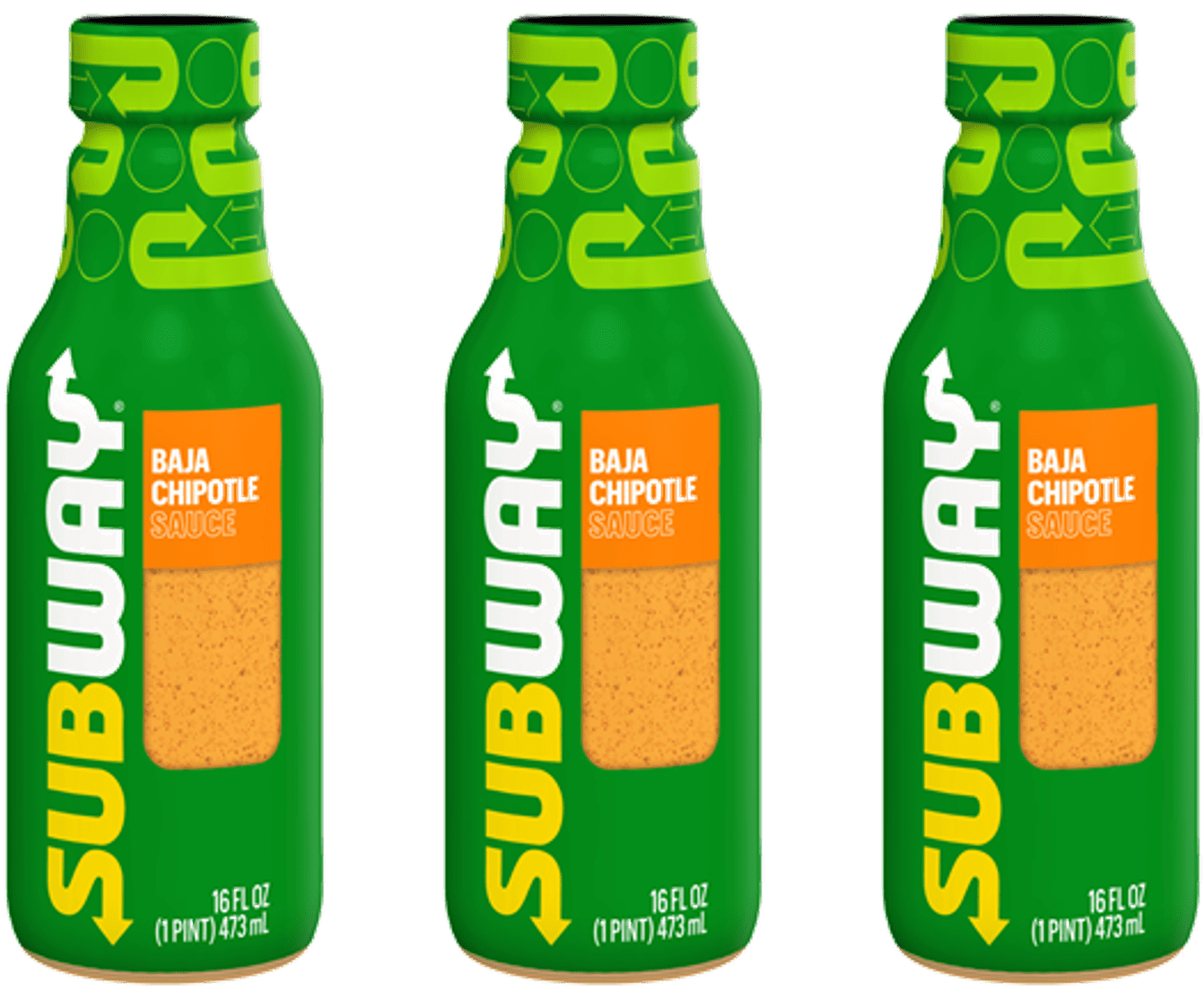 Subway Baja Chipotle Sauce, 3Pack 16 fl. oz. Bottles