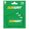 Subway Multi Pack 30 Gift Card