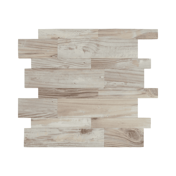 Subway Peel and Stick Backsplash, Self Adhesive Kitchen Backsplash PVC Wall Tiles for Kitchen (11.3" x 11.6", Beige Wood Grain)