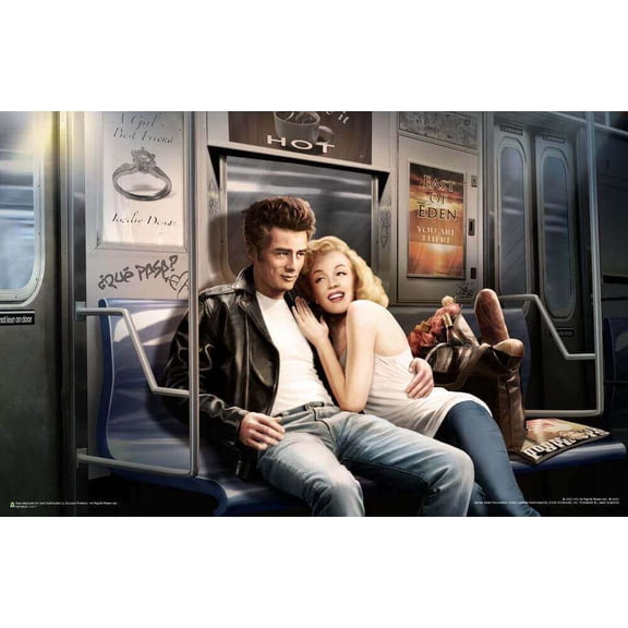 Subway Ride by JJ Brando Mini Poster 17" x 11"