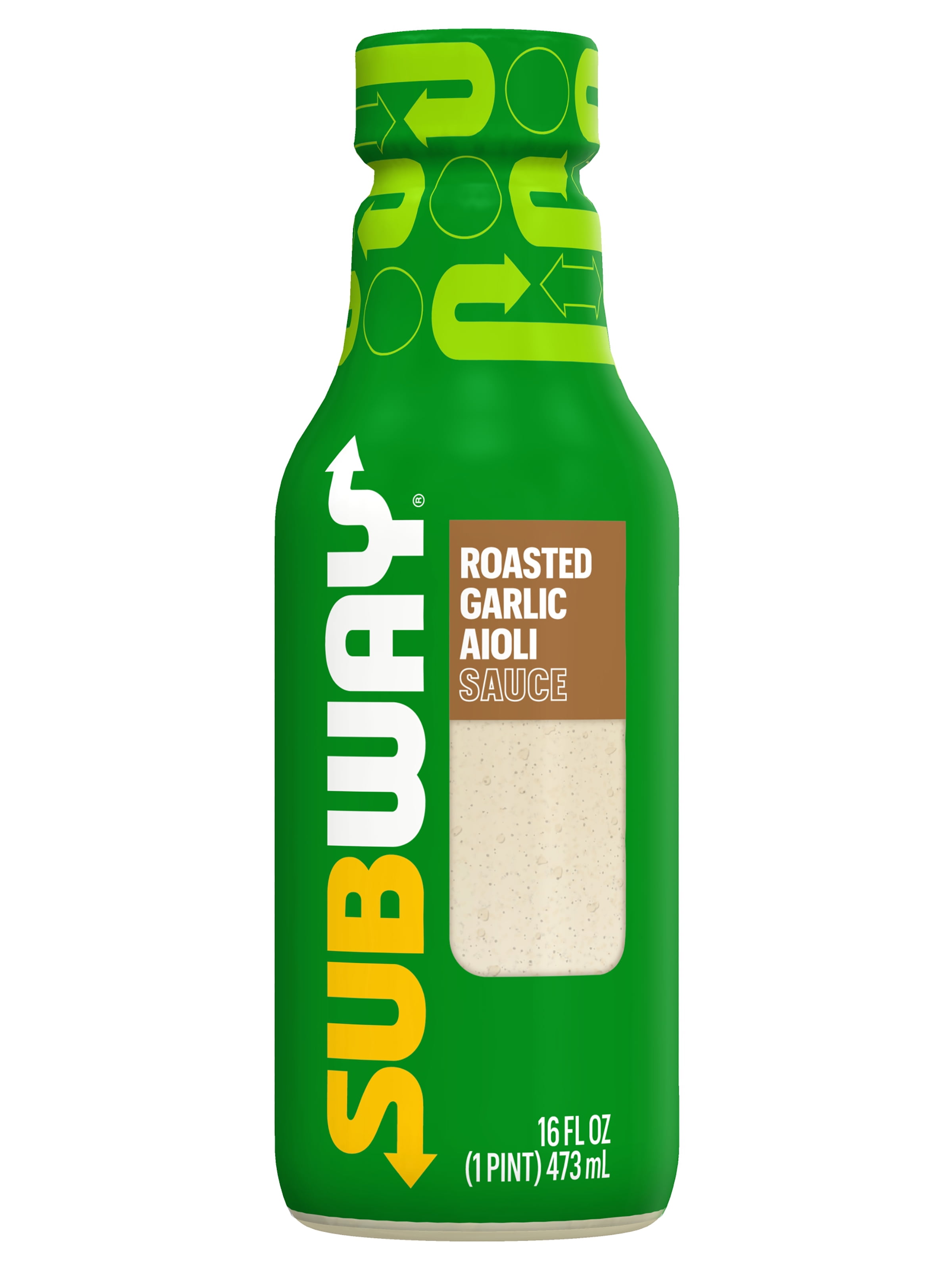 Subway Roasted Garlic Aioli Sauce 16 Fl Oz Bottle