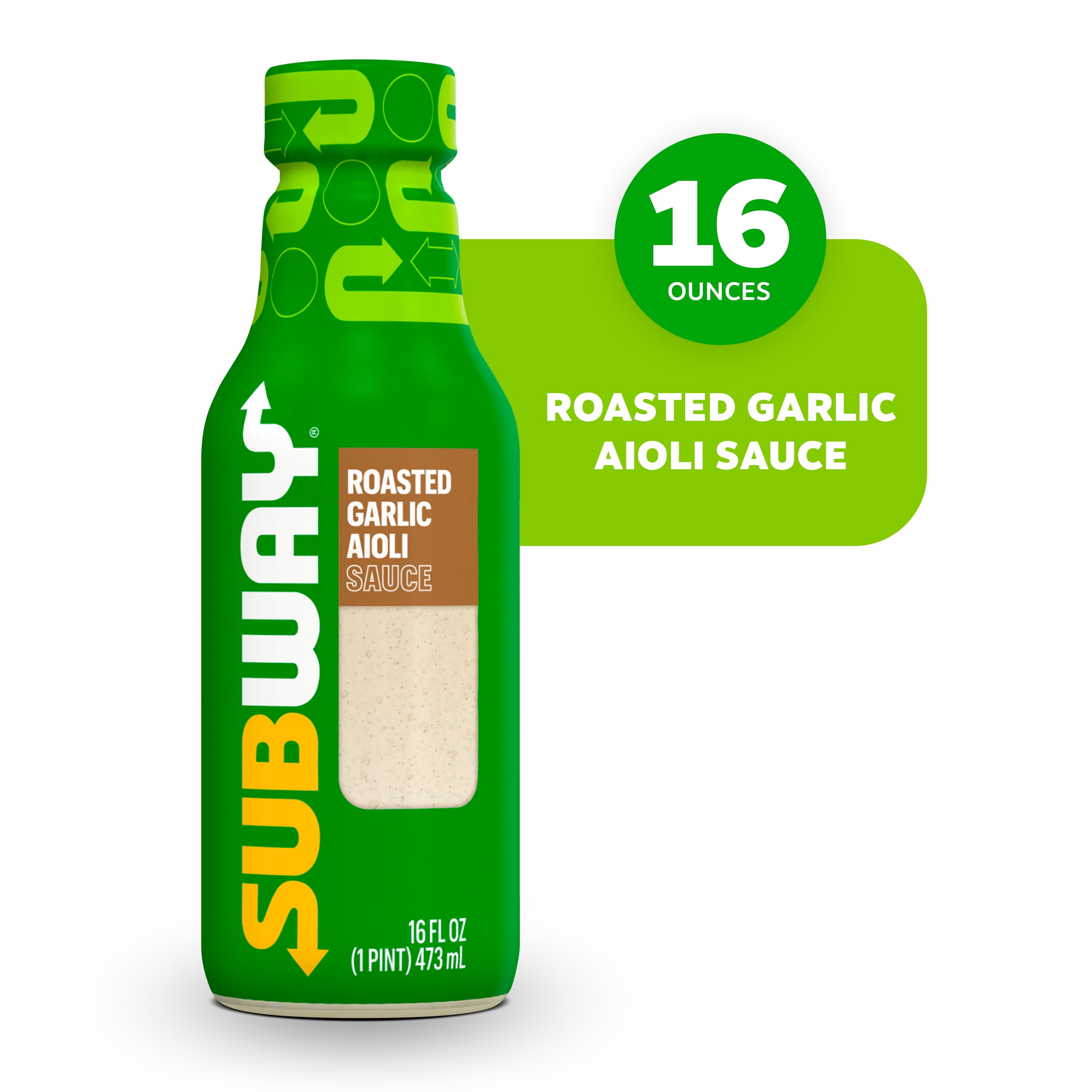 Subway Roasted Garlic Aioli Sauce 16 fl oz Subway Roasted Garlic Aioli Sauce 16 fl oz