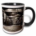 thumbnail image 1 of 3drose, Subway Station, Sepia, 15oz Two-tone Black Mug, 1 of 6