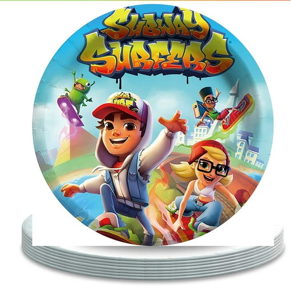 Subway Surfers Birthday Plates Disposable Dinnerware Party Supplies Decorations Tableware