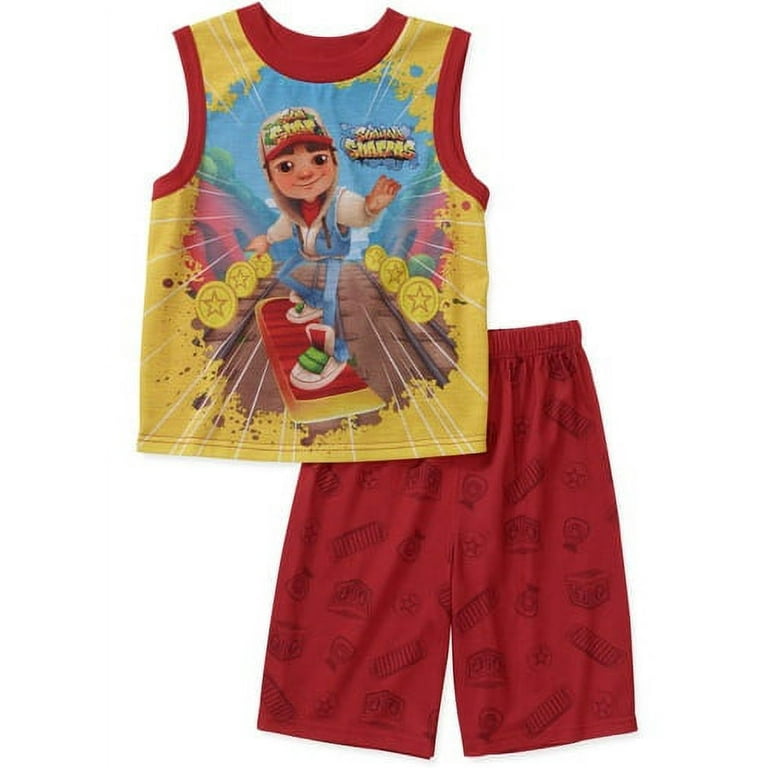 Subway Surfers Boys' 2 Piece Muscle Slee 