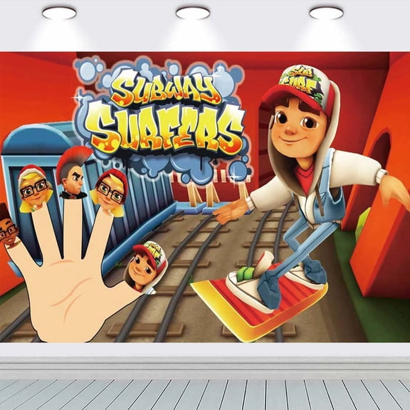 Subway Surfers Taspestry Wall Decor Birthday Banner Backdrop Background Party Supplies Taspestry Poster