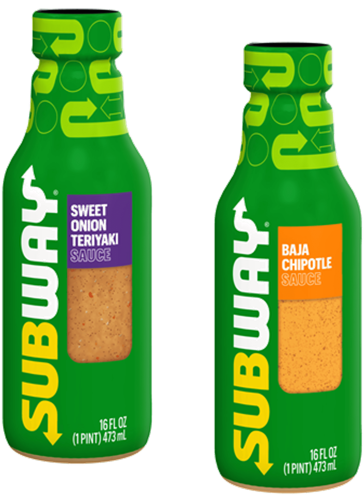 Subway Marinade Sweet Onion Teriyaki & Baja Chipotle Sauce Variety 2Pack, 16oz Bottles