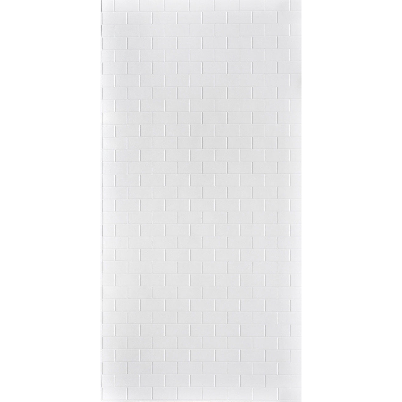 Gloss White 3D Faux Brick PVC Decorative Wall Panels