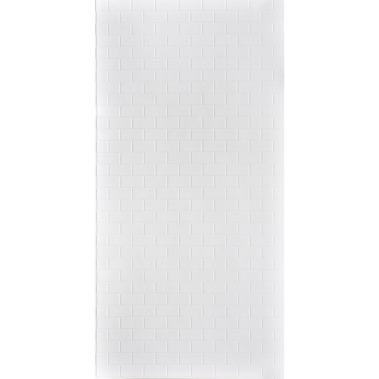 Gloss White 3D Faux Brick PVC Wall Panels 96 sq.ft.
