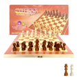 Subwaysds Chess Sets for AIF4 Adults & Kids 12''x12'' Wooden Chess