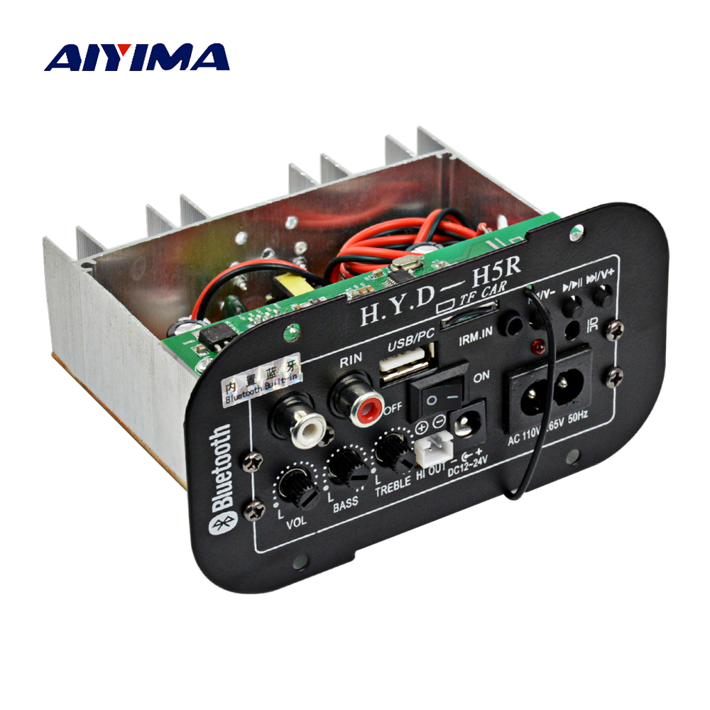 Subwoofer Amplifier Board Car Bluetooth Audio Amplifiers 12V 24V 220V
