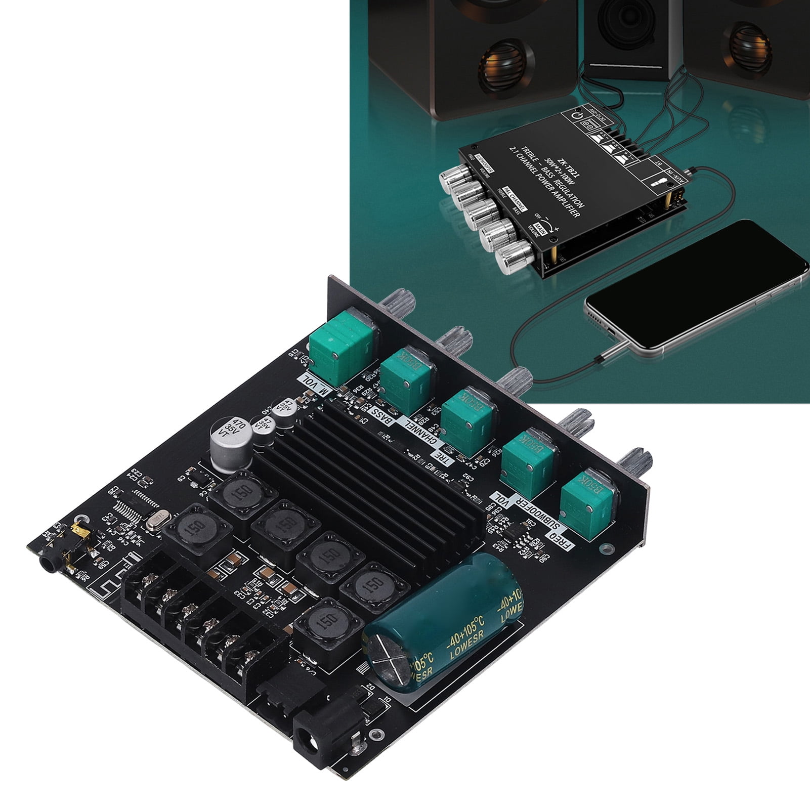 Subwoofer Board, 2.1 Channel Digital Subwoofer Power Home Audio Board