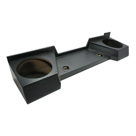 Subwoofer Box Chevy Silverado 07-13 Ext Cab Truck Dual 12" Sub Box Enclosure Rhino Coated