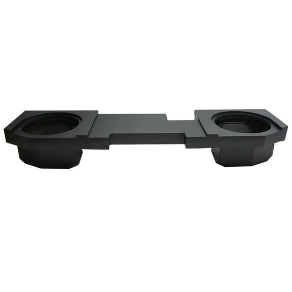 Fits Dodge Ram 02-18 Quad - Crew Truck Dual 12" Sub Box Enclosure - Rhino Coated
