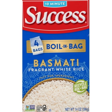 Success Boil-in-Bag Basmati Rice, Gluten Free, 14 oz Box