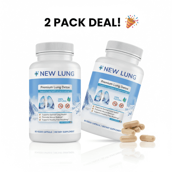 Success Chemistry Lung Cleanse NAC Supplement Natural Detox for Respiratory Health 2-Pack
