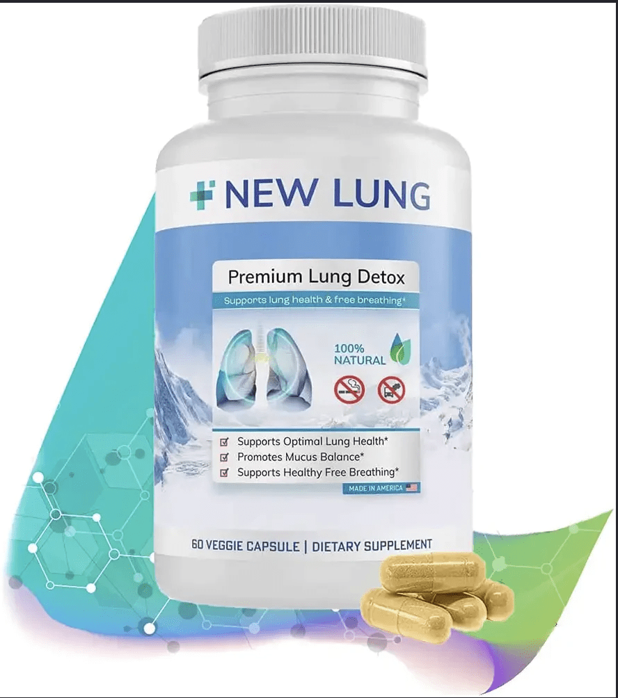 Success Chemistry New Lung Premium Lung Cleanse with Mullein & Marshmallow Root for Adults - 60 Capsules