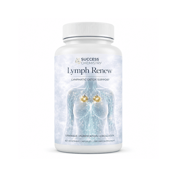 Success Chemistry Lymph Renew Lymphatic Detox Support for General Health & Wellness with Milk Thistle - 60 Capsules