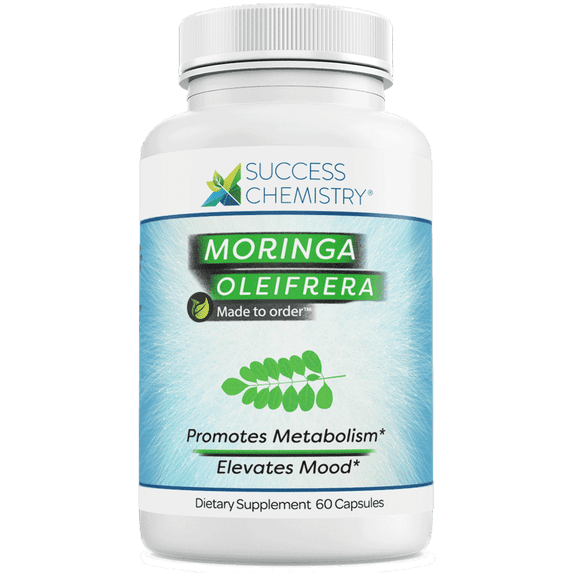 Success Chemistry Moringa Oleifera Supplement with Herbal Blend - General Health & Wellness Support for Adults - 60 Count