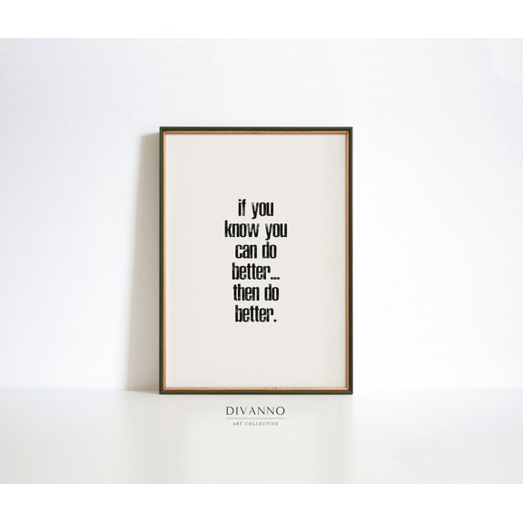 Success Mindset Positive Typography Quote Poster, Stretched Size 8x12