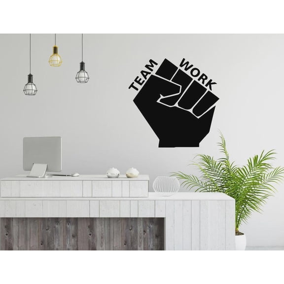 Success Office Wall Quote Work Idea Vinyl Sticker Mural Office Business Wall Decal Waterproof Wall Sticker Removable Art 42x42cm