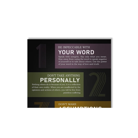 Success Principles Poster Inspiring Daily Reminders Home Room Decor